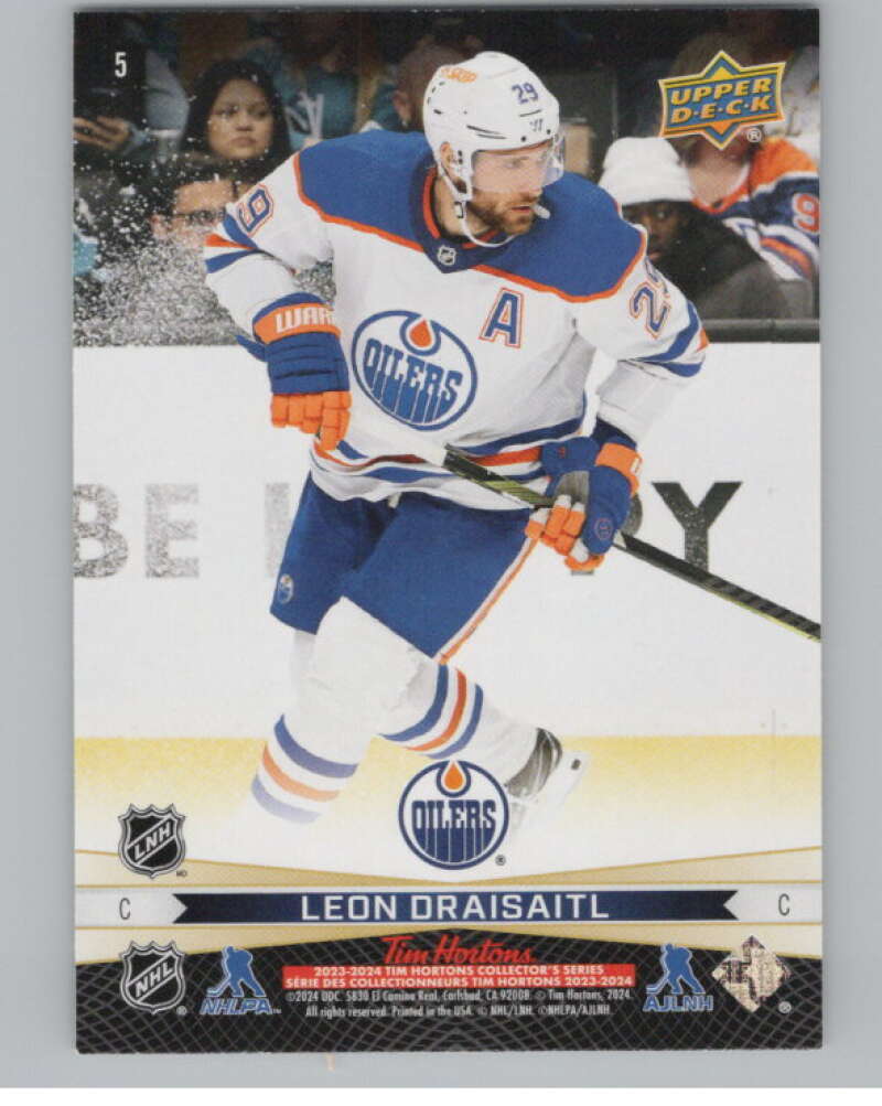 2023-24 Upper Deck Tim Hortons Greatest Duos #5 Connor McDavid V99682 Image 2