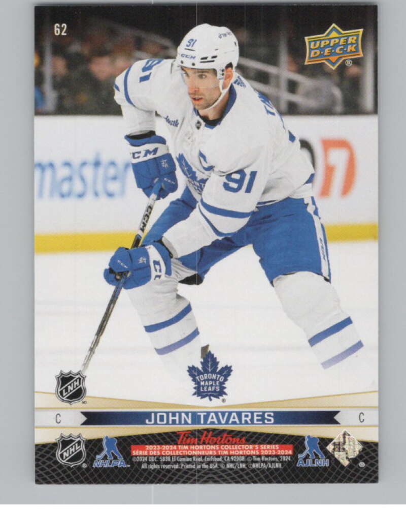 2023-24 Upper Deck Tim Hortons Greatest Duos #62 Auston Matthews V100842 Image 2