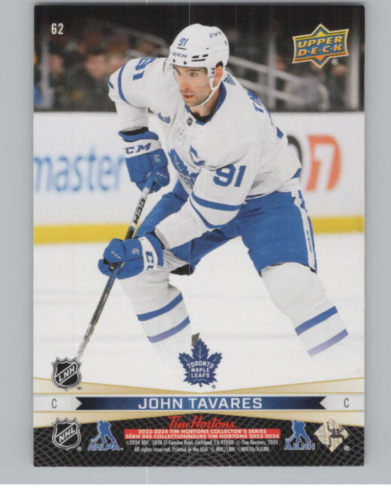 2023-24 Upper Deck Tim Hortons Greatest Duos #62 Auston Matthews V100843 Image 2