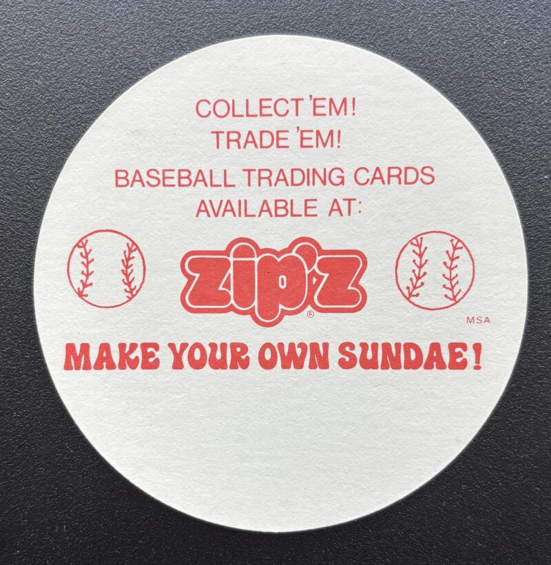 1976 MSA Buckmans Zipz Discs Hal McRae Baseball Kansas City Royals Image 2