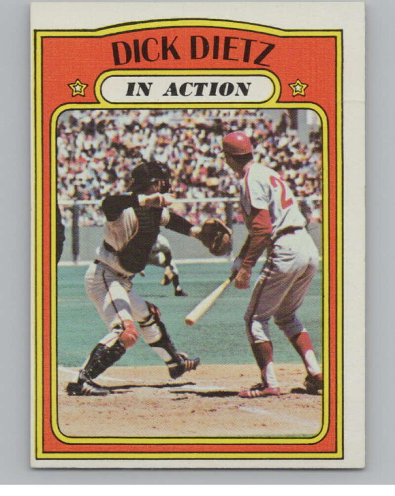 1972 Topps #296 Dick Dietz IA San Francisco Giants V101410 Image 1