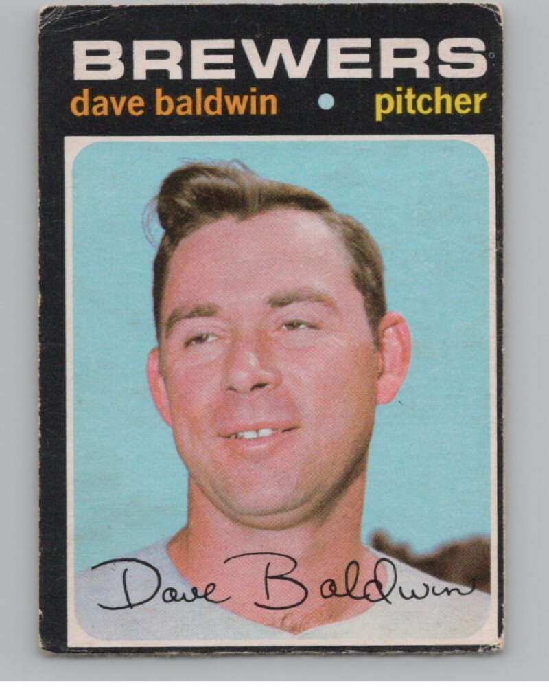 1971 O-Pee-Chee #48 Dave Baldwin Milwaukee Brewers V101501 Image 1