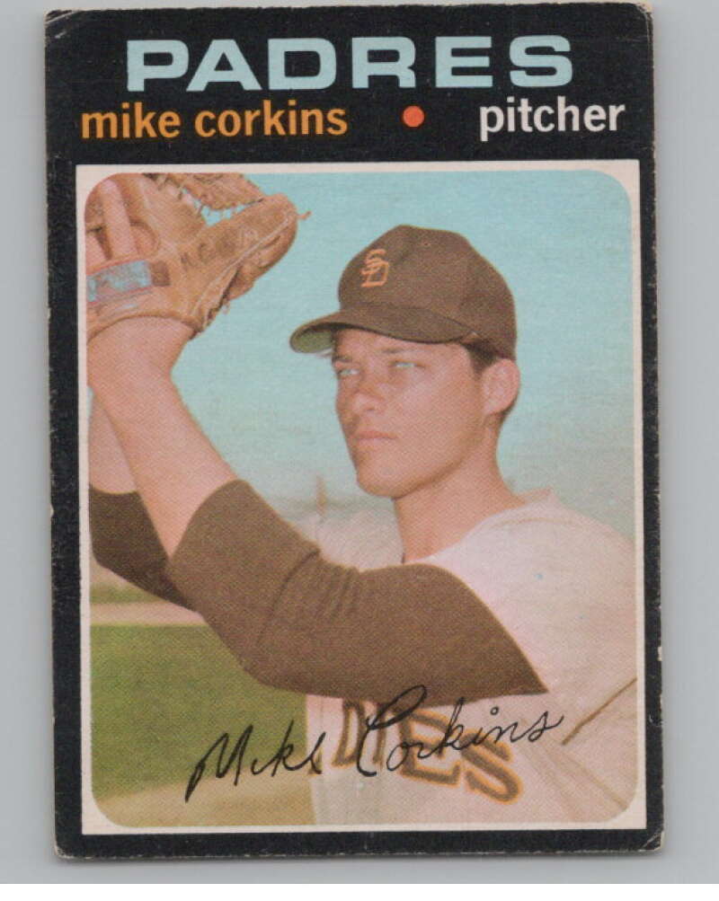 1971 O-Pee-Chee #179 Mike Corkins San Diego Padres V101527 Image 1