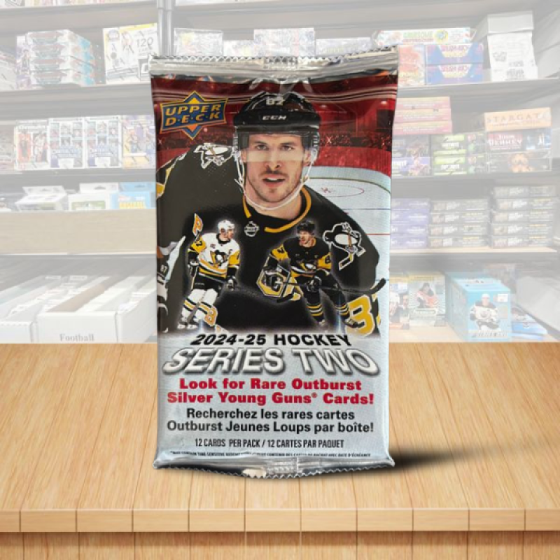 2024-25 Upper Deck Series 2 Hockey Blaster PACK - 12 cards Per Pack Image 1