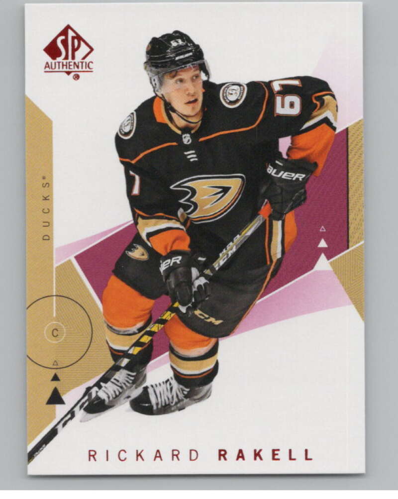 2018-19 SP Authentic Limited Red #58 Rickard Rakell V102401 Image 1