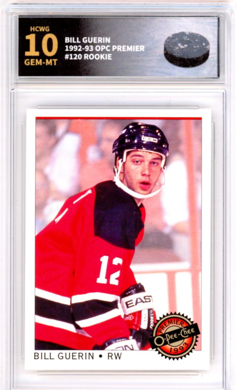 19921-93 OPC Premier #120 Bill Guerin Rookie RC - Graded HCWG 10 Image 1