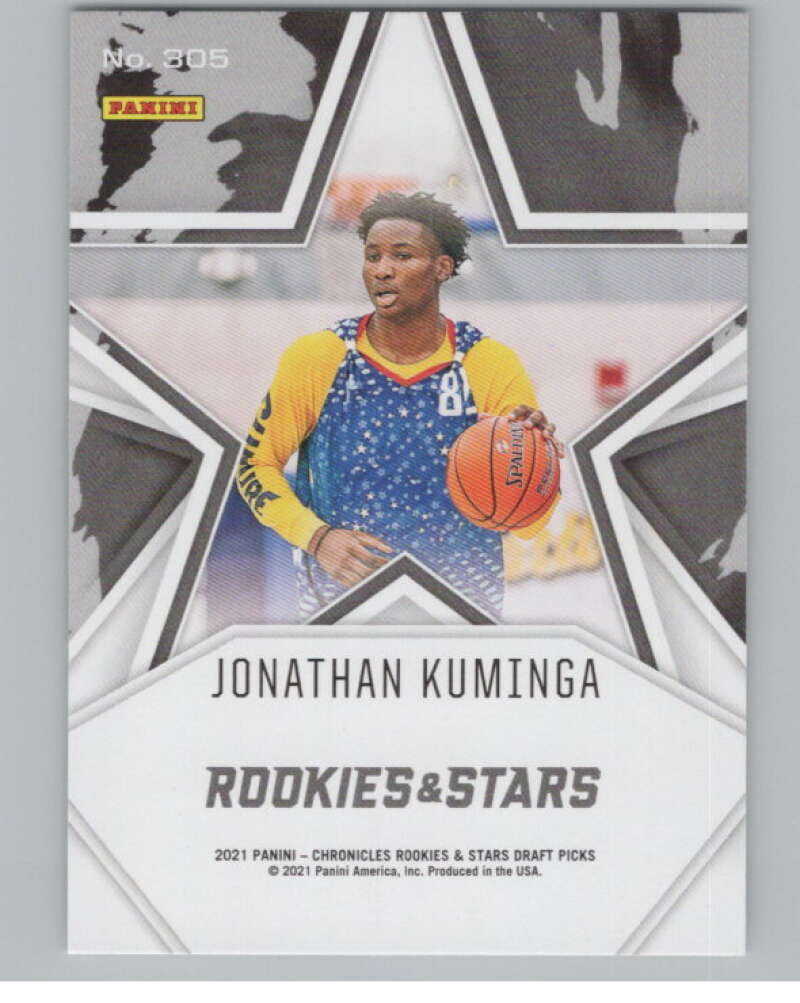 2021-22 Panini Chronicles Draft Rookies and Stars #305 Jonathan Kuminga V104256 Image 2