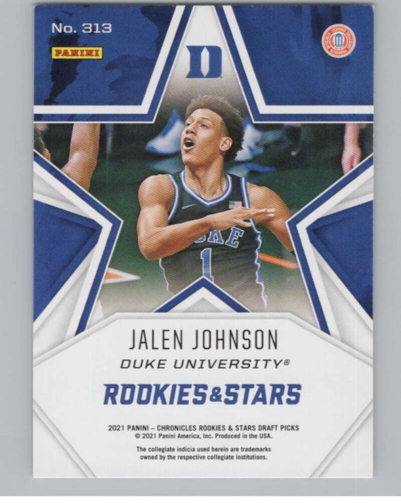 2021-22 Panini Chronicles Draft Rookies and Stars #313 Jalen Johnson V104263 Image 2