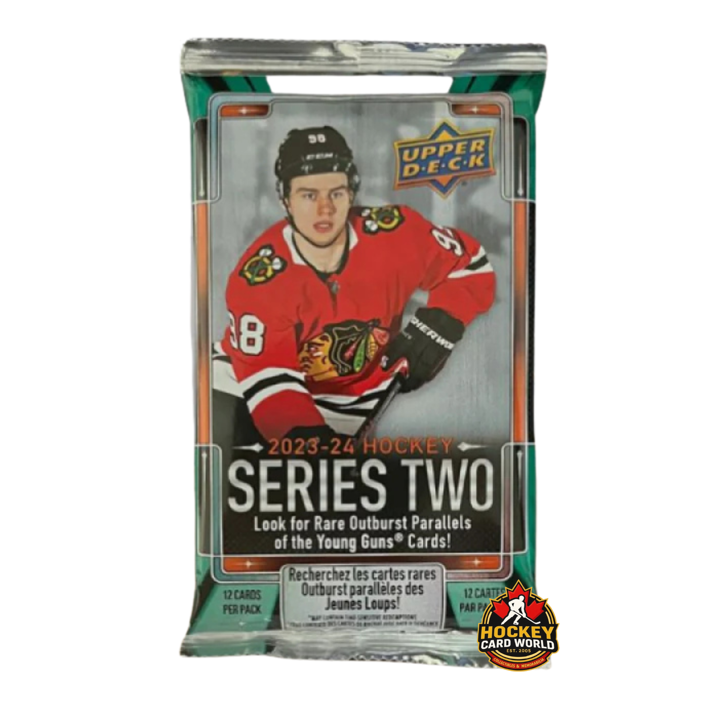 2023-24 Upper Deck Series 2 Hockey Sealed Retail Pack - 12 Card Pack - Bedard RC?