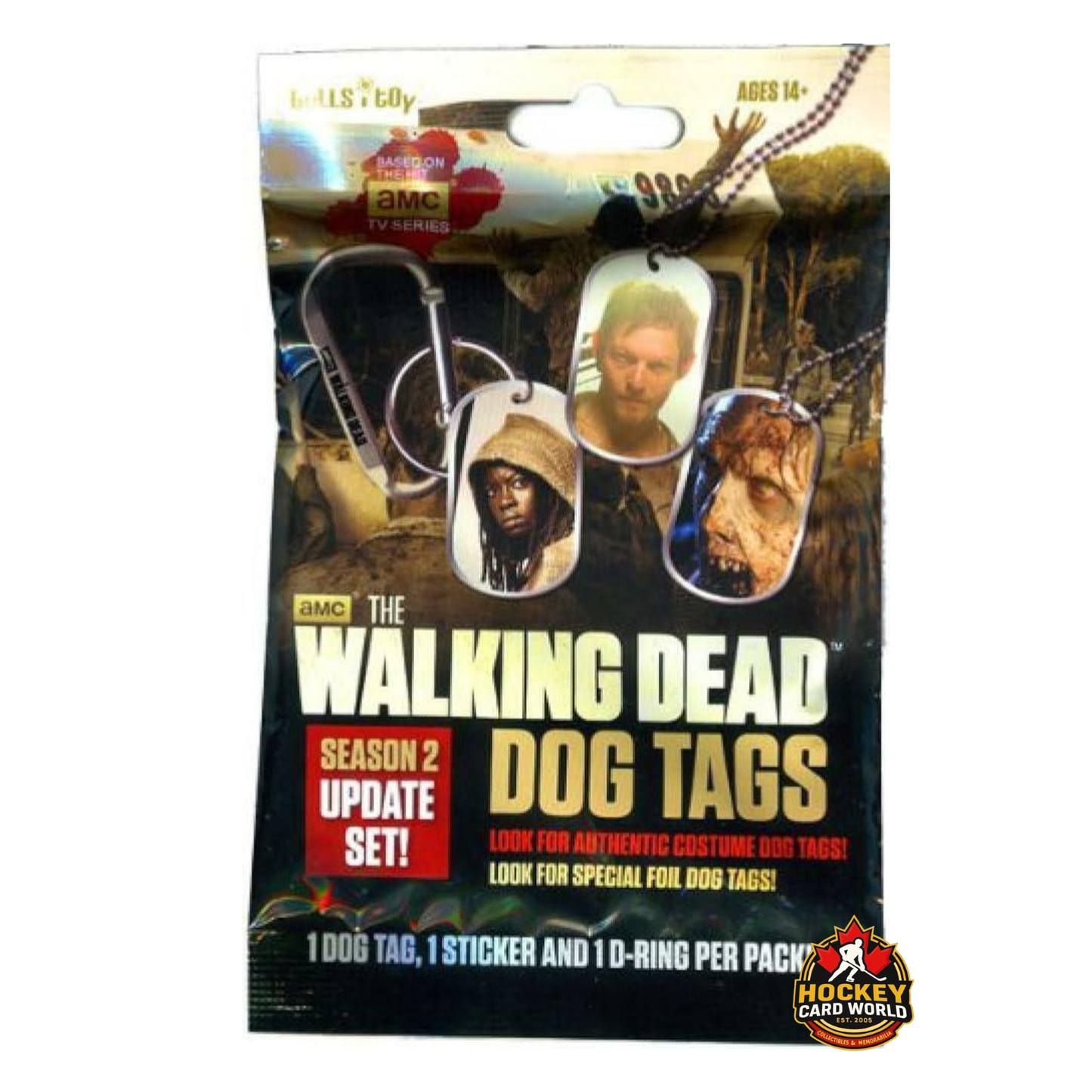 Bullsitoy Walking Dead Season 2 Update Dog Tag Sealed Pack