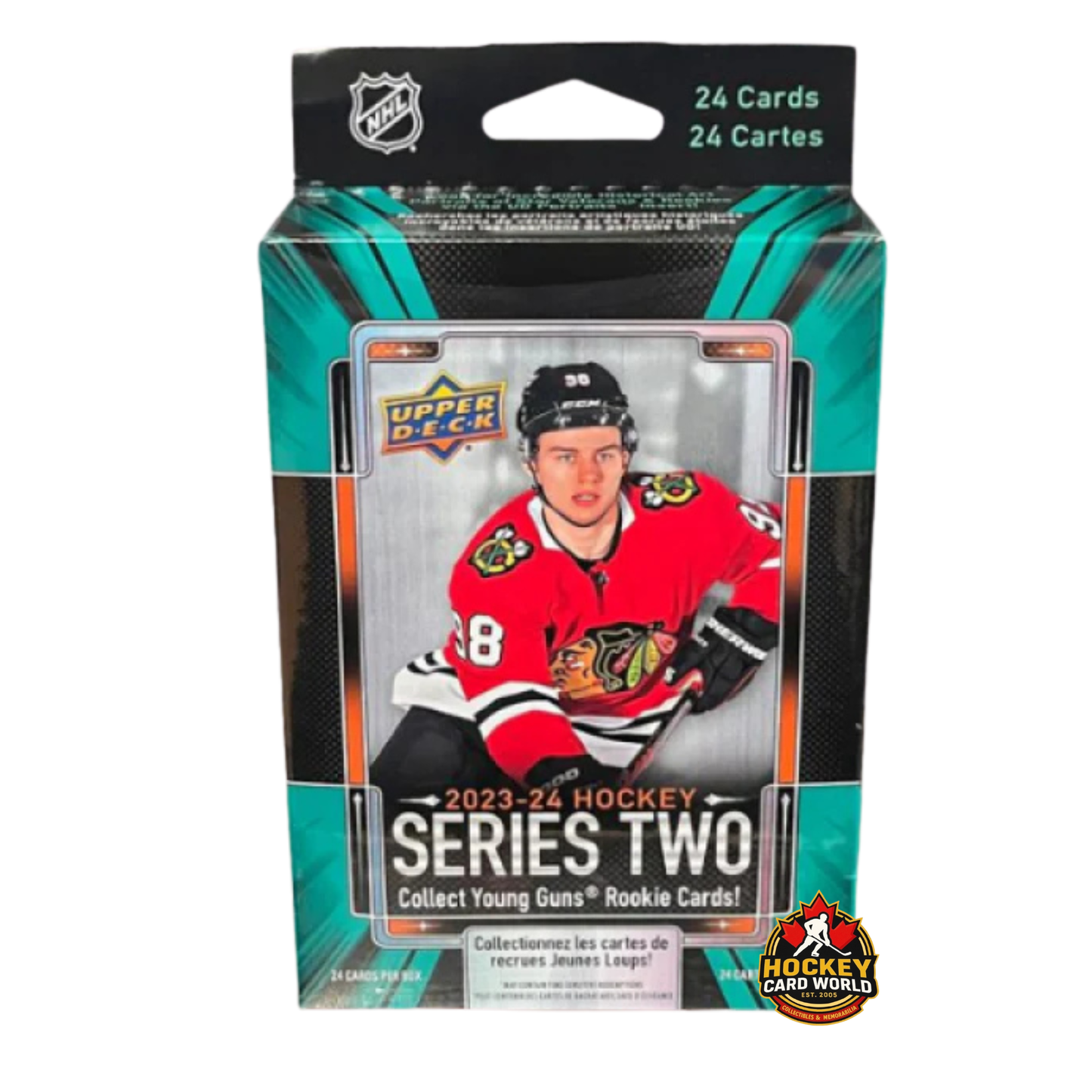 2023-24 Upper Deck Series 2 Hockey Hanger Box - 24 Cards Per Box