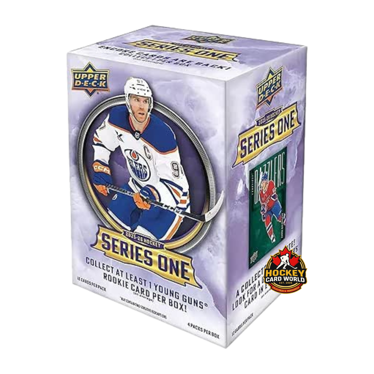 2025-26 Upper Deck Series 1 Hockey Blaster Box - 4 Packs Per Box - 1 YG