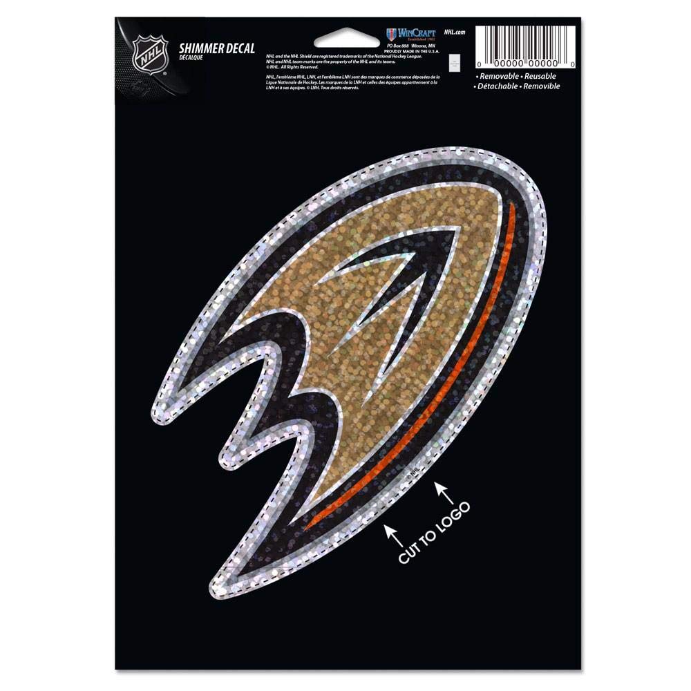Wincraft Anaheim Ducks Shimmer Decal 5 by 7-Inch Hockey