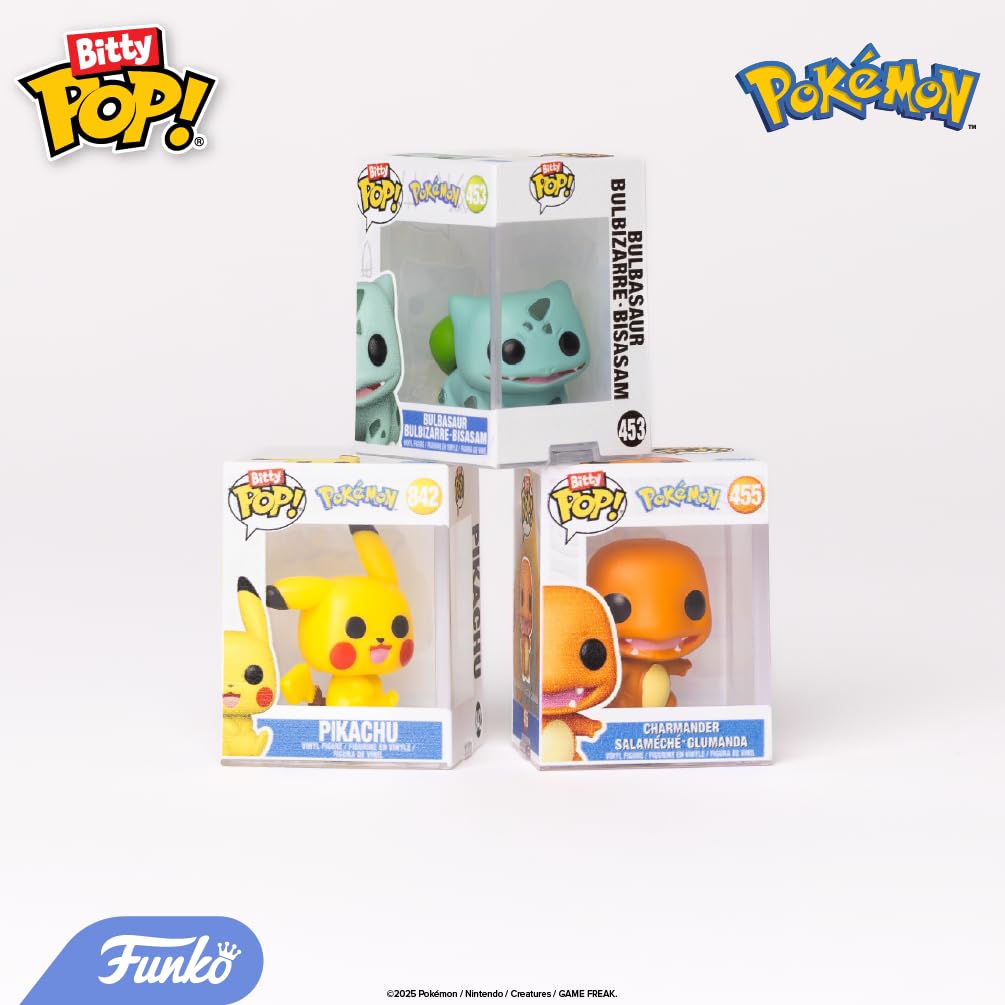 Funko - Bitty POP!: Pokémon 4-Pack Figures (Pikachu, Vaporeon, Caterpie, and Cubone)