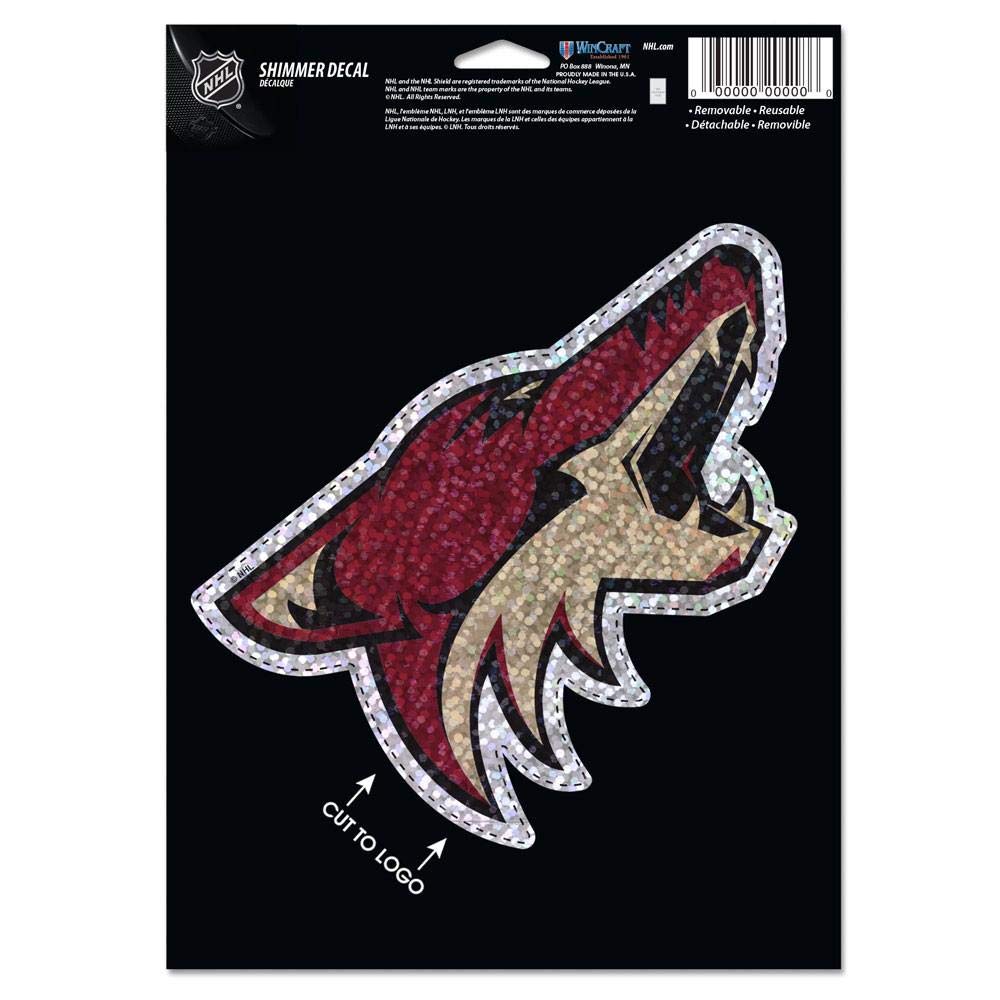 Wincraft Arizona Coyotes Shimmer Decal 5 by 7-Inch Hockey