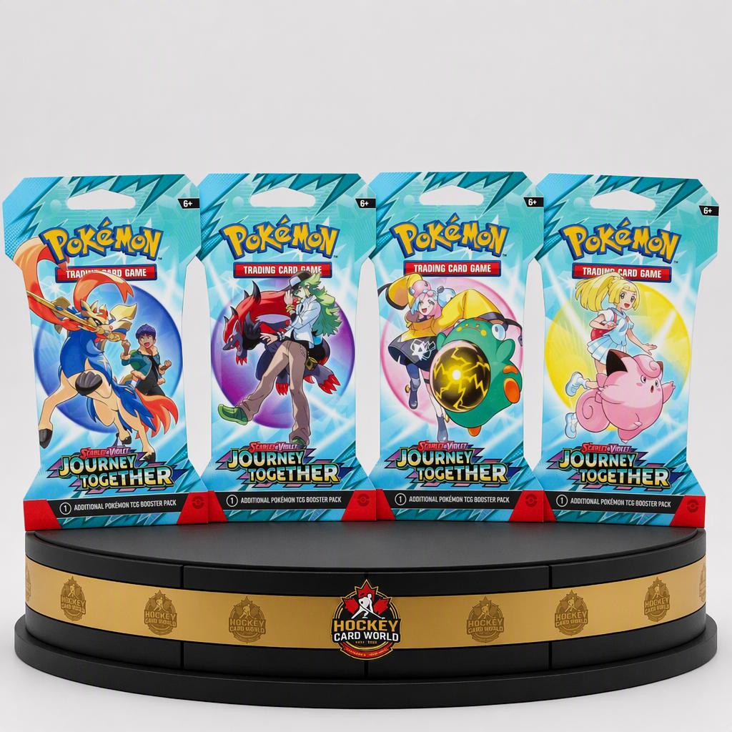 Pokémon Journey Together Sealed Sleeved Packs Lot of 4 - All Art Covers