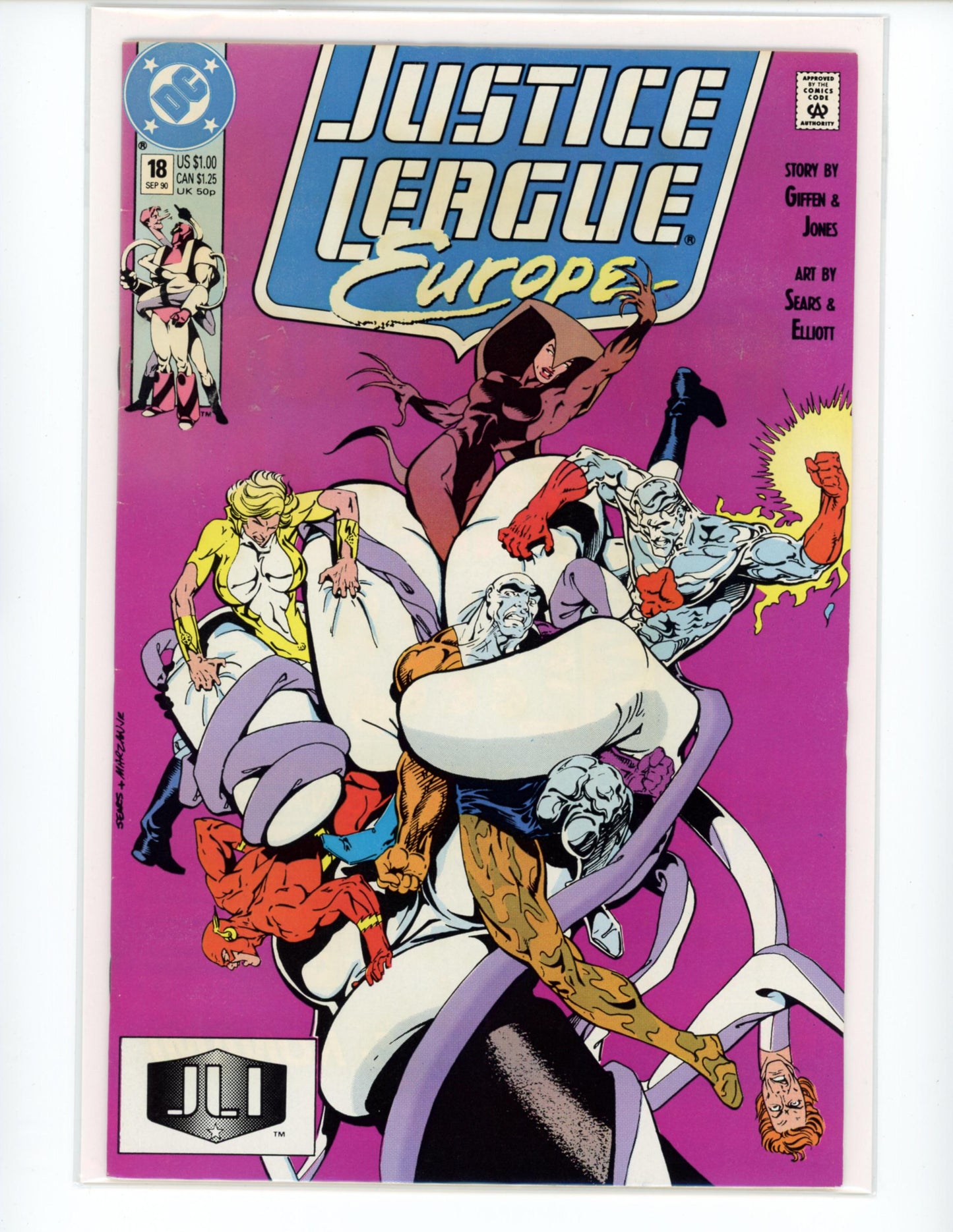 DC Justice League Europe #18 1990 Comic Book B22-5