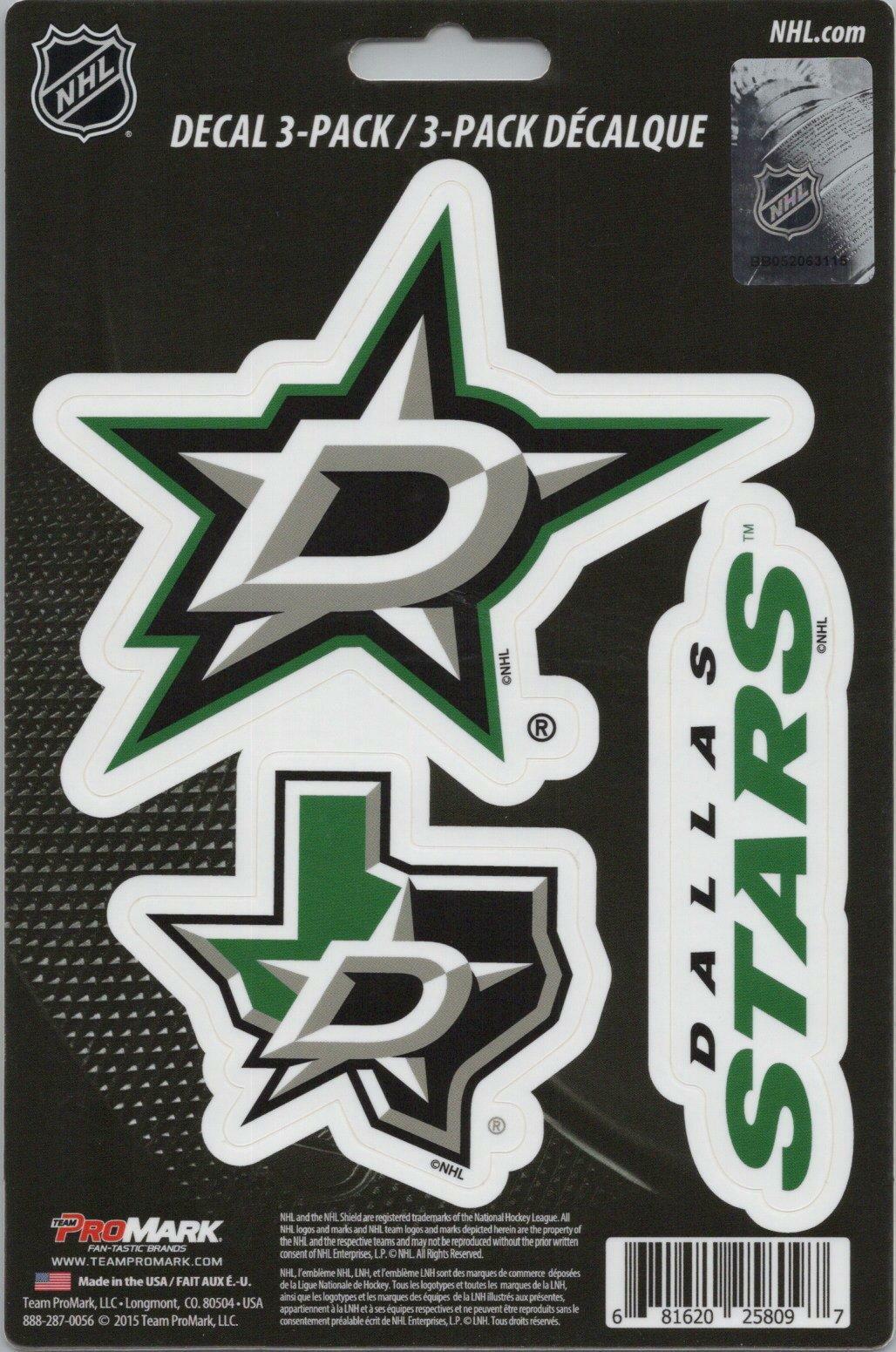 Team ProMark NHL Dallas Stars Standard Team Hockey Decals