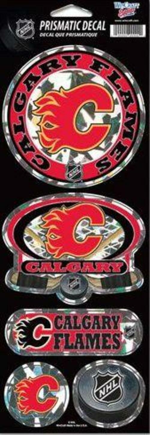 Wincraft NHL Calgary Flames Prismatic Decal, 4-Inchx11-Inch