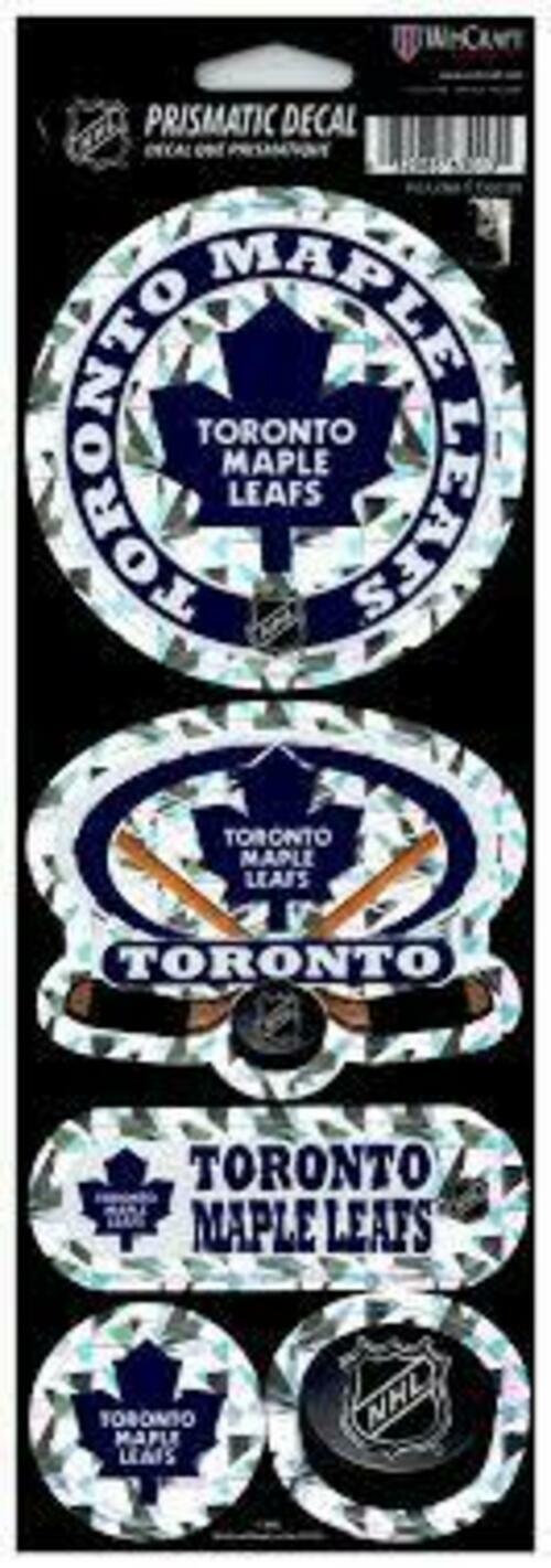 Wincraft NHL Toronto Maple Leafs Prismatic Decal, 4" x 11"