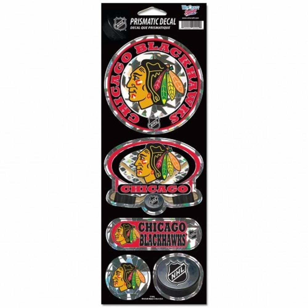 Wincraft NHL Chicago Blackhawks Prismatic Decal, 4-Inchx11-Inch