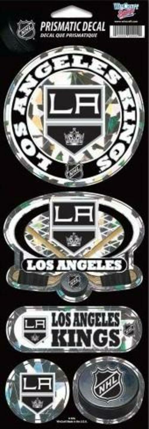 Wincraft NHL Los Angeles Kings Prismatic Decal, 4-Inchx11-Inch