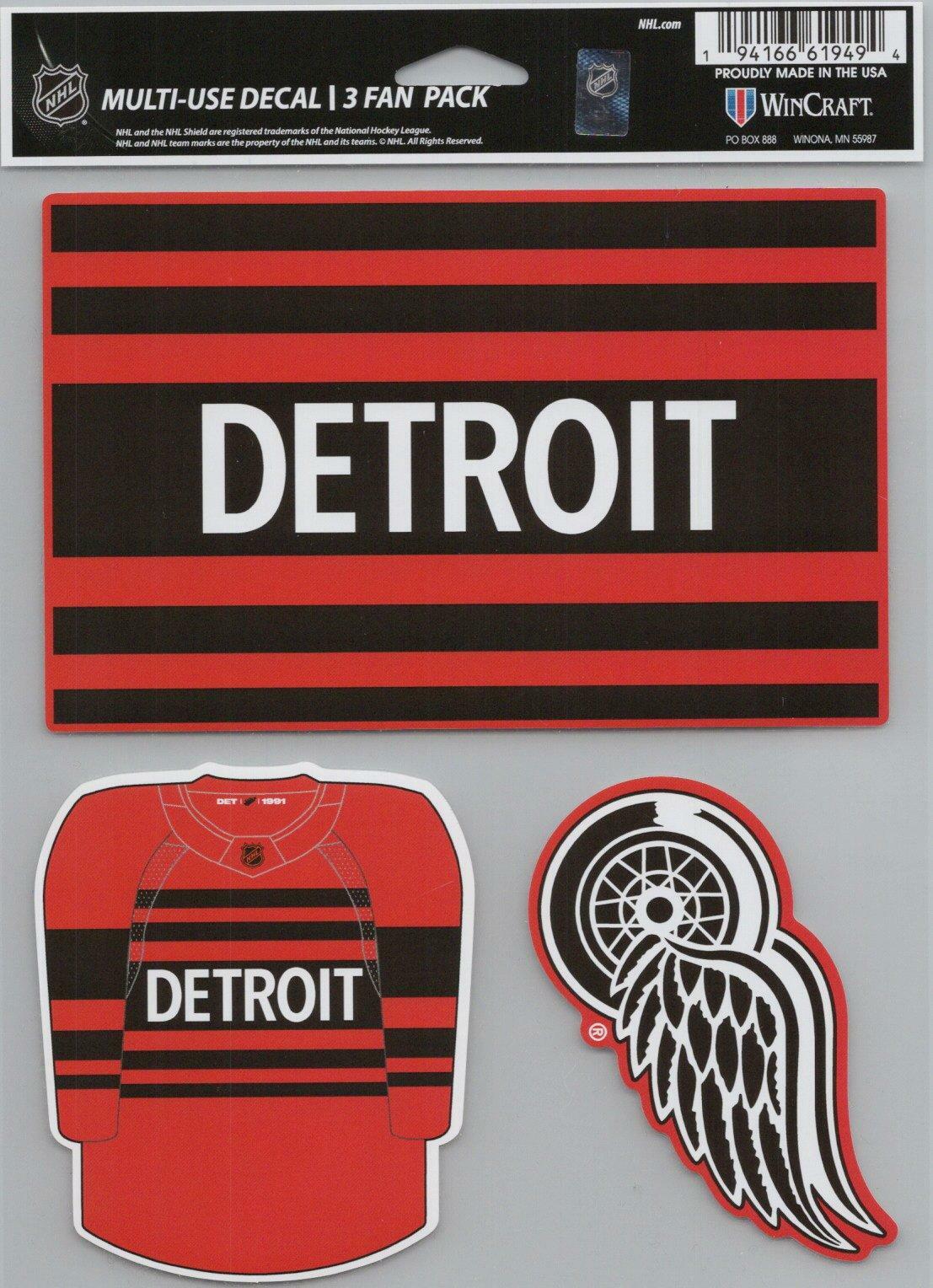 Wincraft Detroit Red Wings 5x7inch Decal Sheet