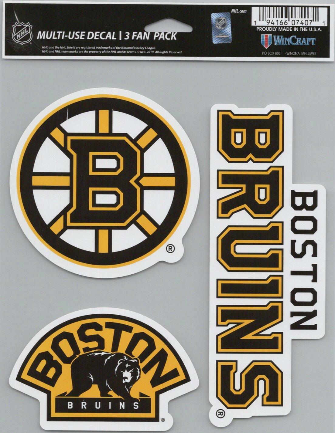 Wincraft Boston Bruins 5x7inch Decal Sheet