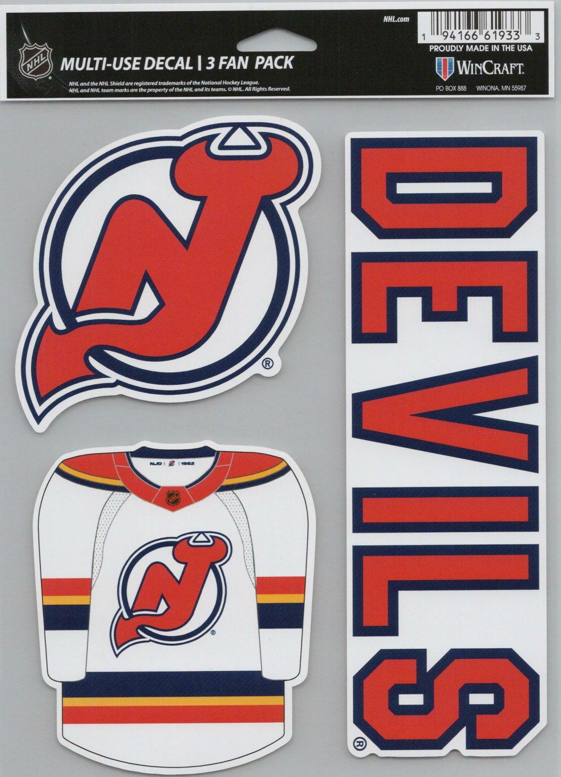 Wincraft New Jersey Devils 5x7inch Decal Sheet