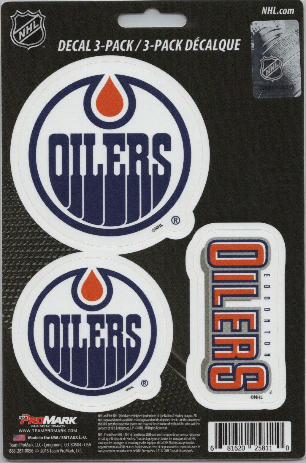 Team ProMark NHL Edmonton Oilers Standard Team Hockey Decals