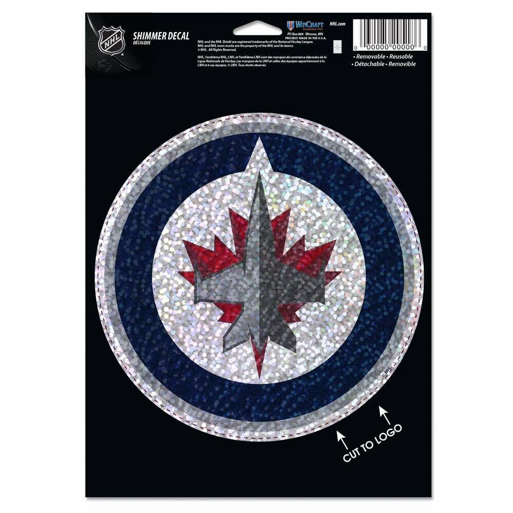 Wincraft Winnipeg Jets Shimmer Decal 5 by 7-Inch Hockey