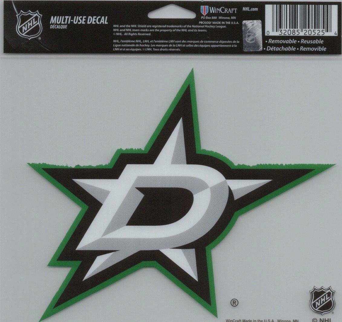 Wincraft NHL Dallas Stars Multi-Use Colored Decal, 5-Inchx6-Inch