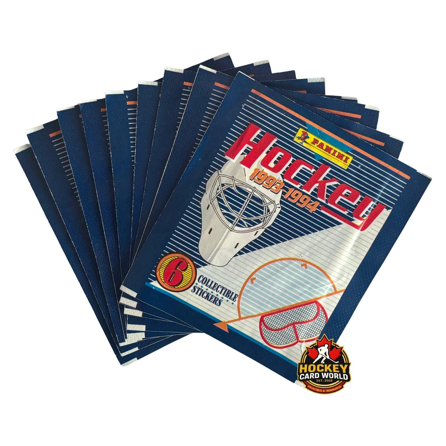 1993-94 Panini Hockey Sticker Packs Lot of 9