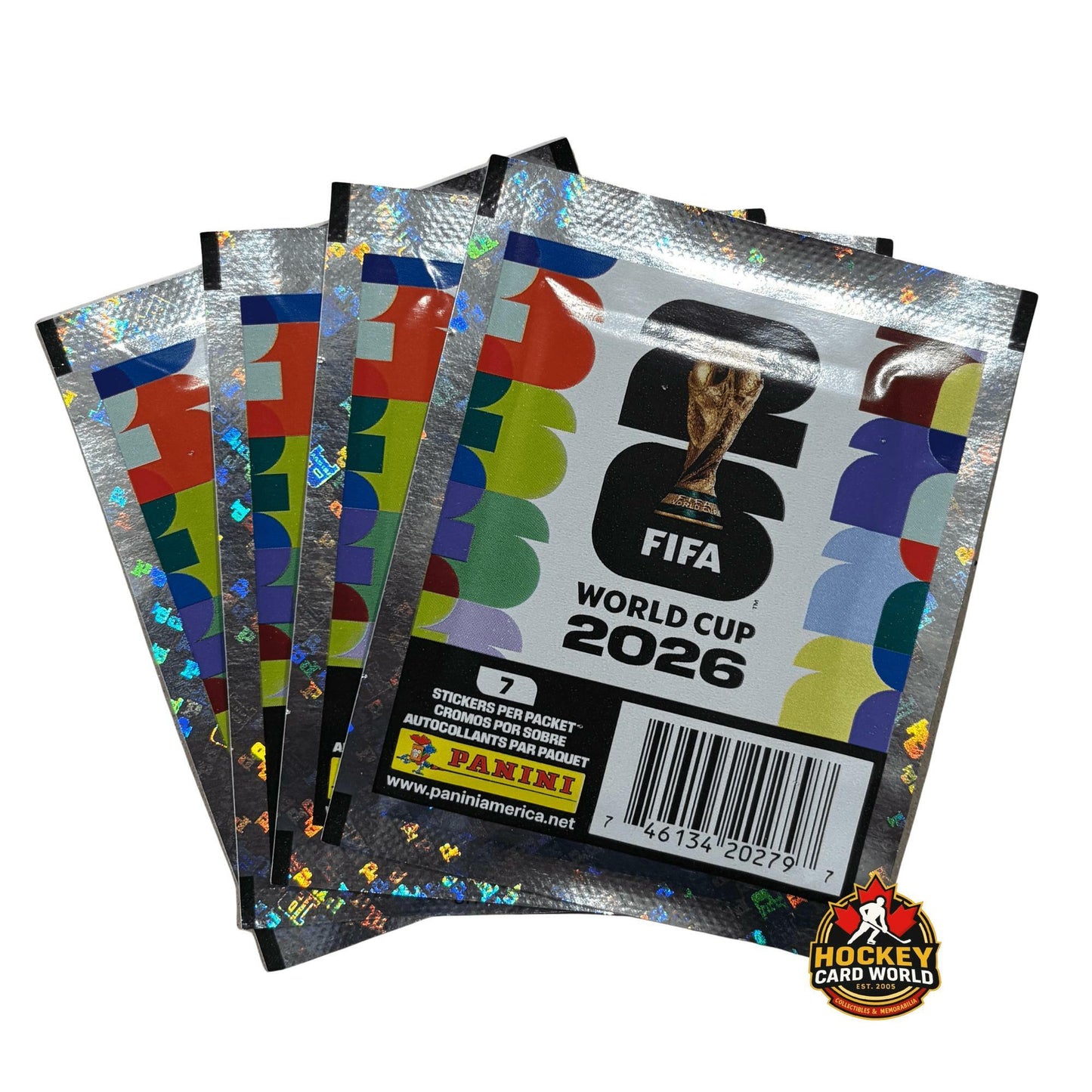 2026 Panini World Cup Sticker Pack Lot of 4 Packs - 28 Stickers