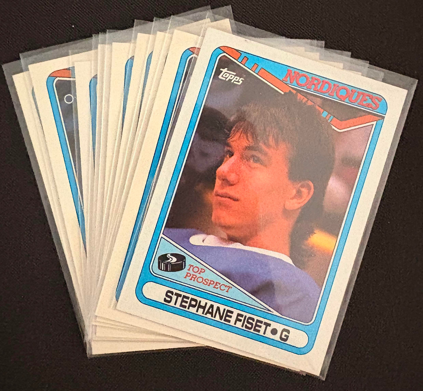 1990-91 O-Pee-Chee/Topps #312 Stephane Fiset RC Rookie - Hockey Lot of 10