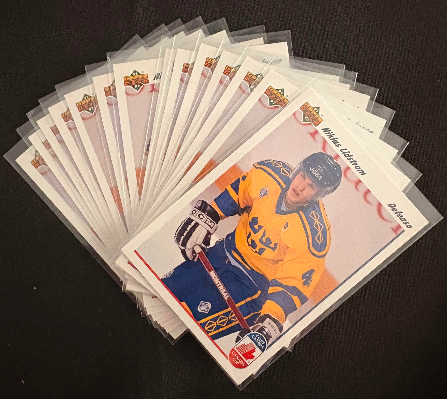 1991-92 Upper Deck #26 Nicklas Lidstrom CC RC Rookie - Hockey Lot of 14