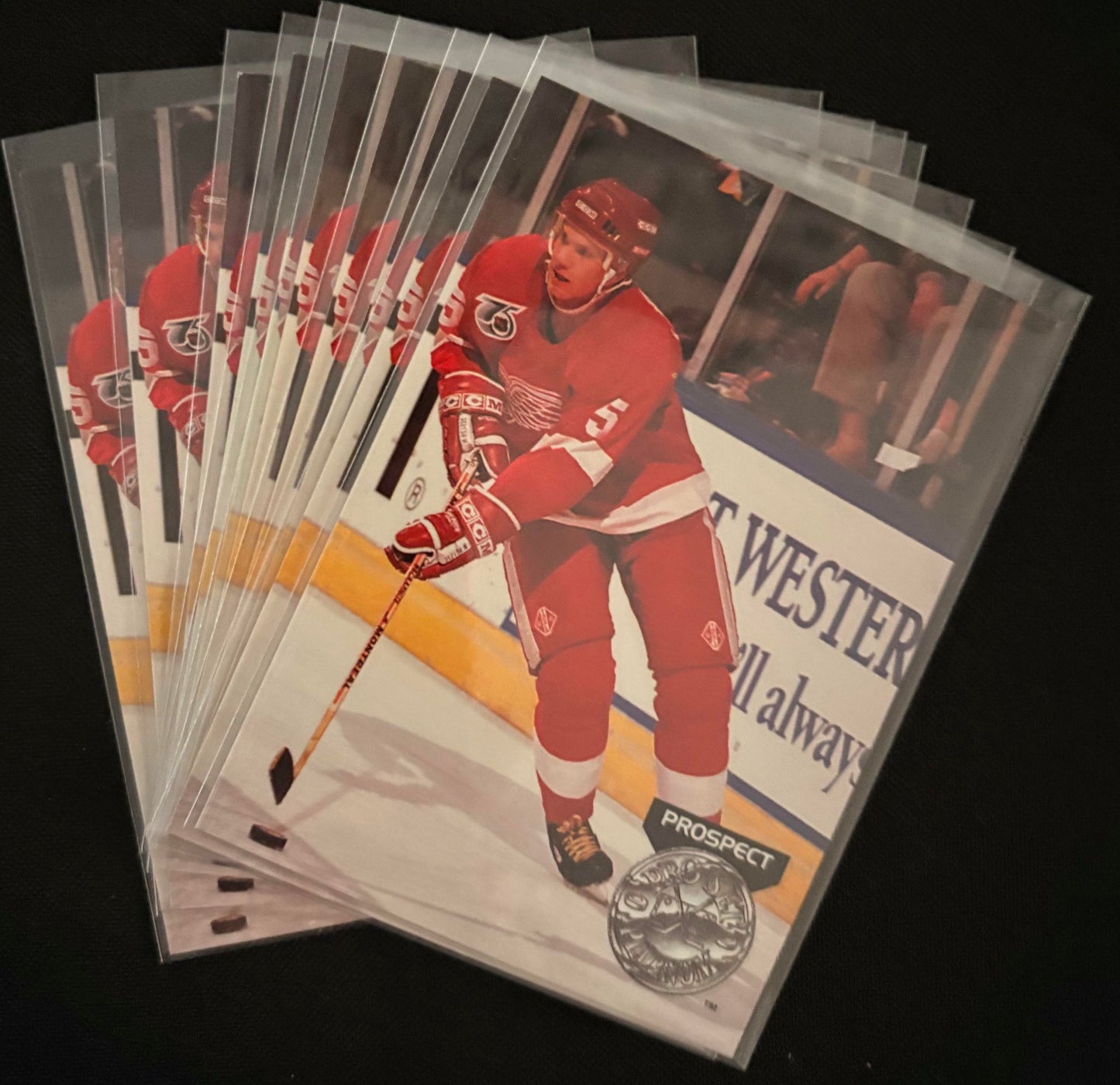 1991-92 Pro Set Platinum #253 Nicklas Lidstrom RC Rookie - Hockey Lot of 10