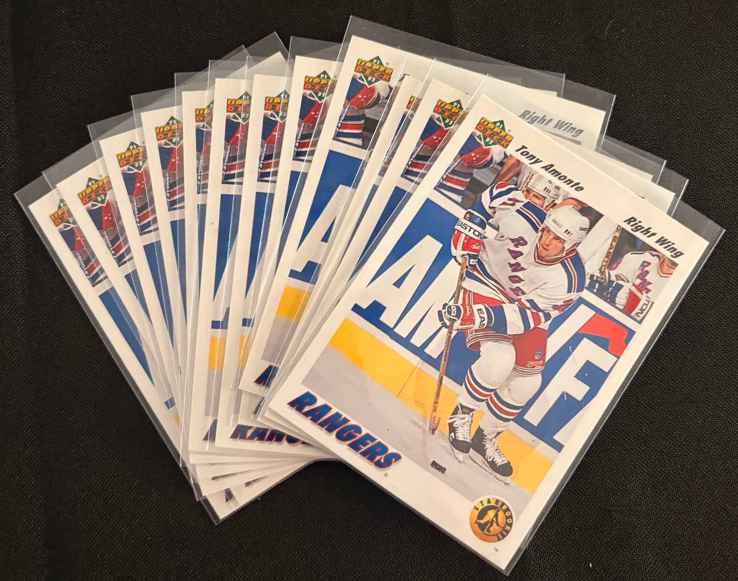 1991-92 Upper Deck #450 Tony Amonte SR RC Rookie - Hockey Lot of 12