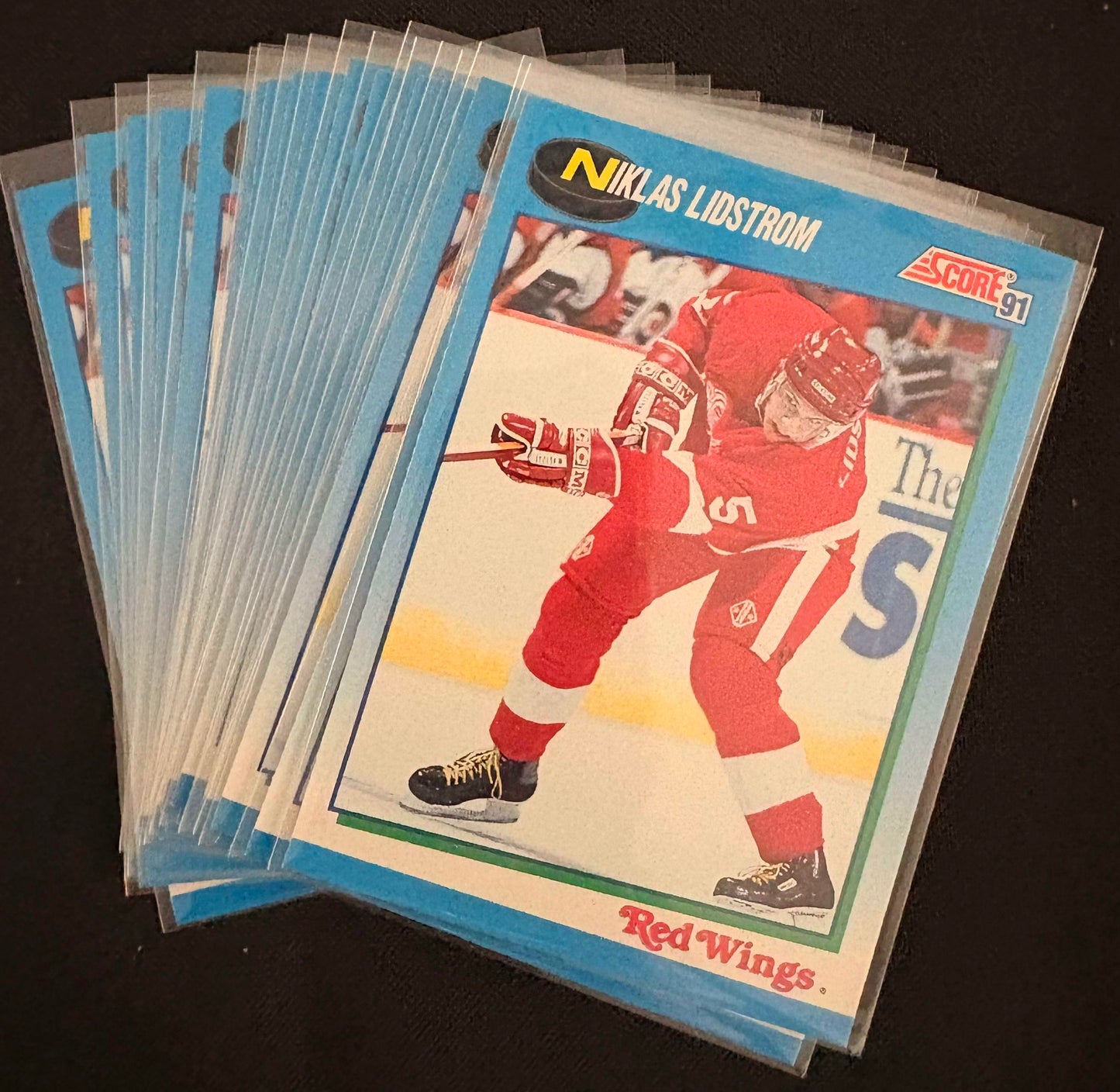1991-92 Score Canadian #621 Nicklas Lidstrom RC Rookie - Hockey Lot of 18