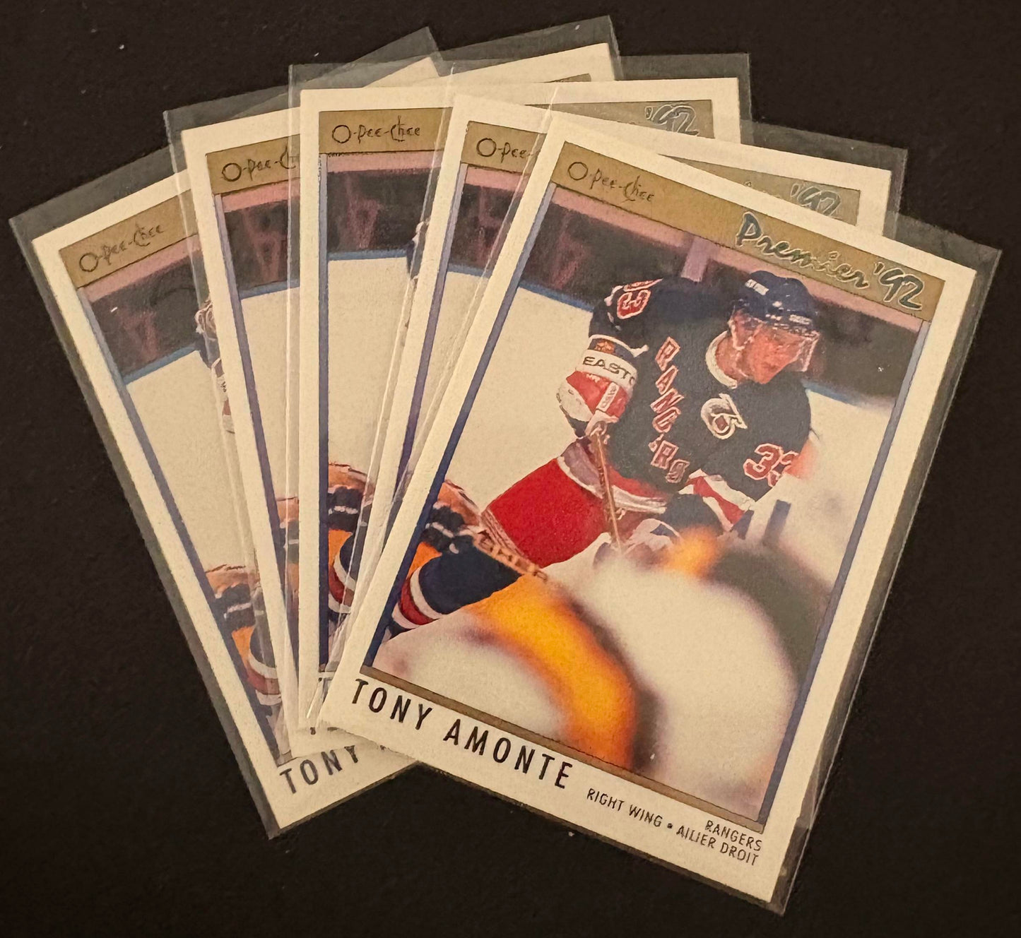 1991-92 OPC Premier #11 Tony Amonte RC Rookie - Hockey Lot of 5