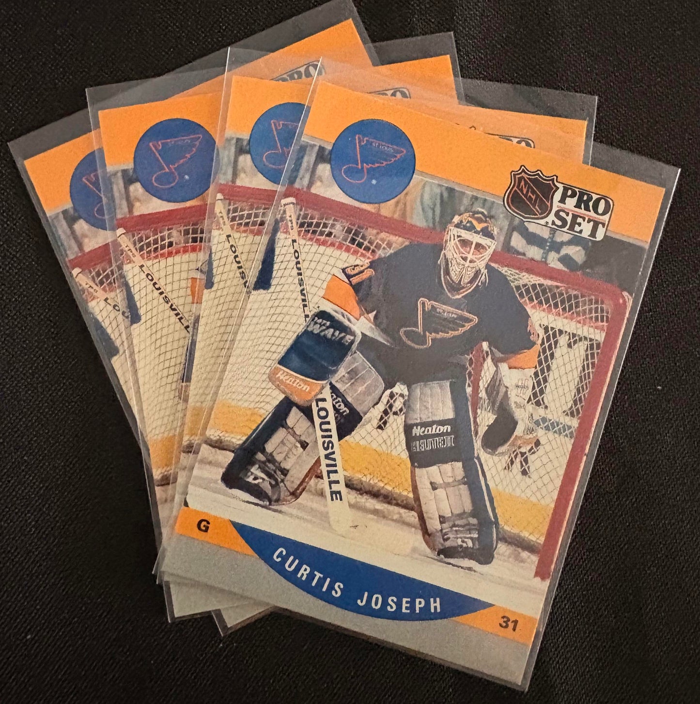 1990-91 Pro Set #638 Curtis Joseph RC Rookie - Hockey Lot of 4