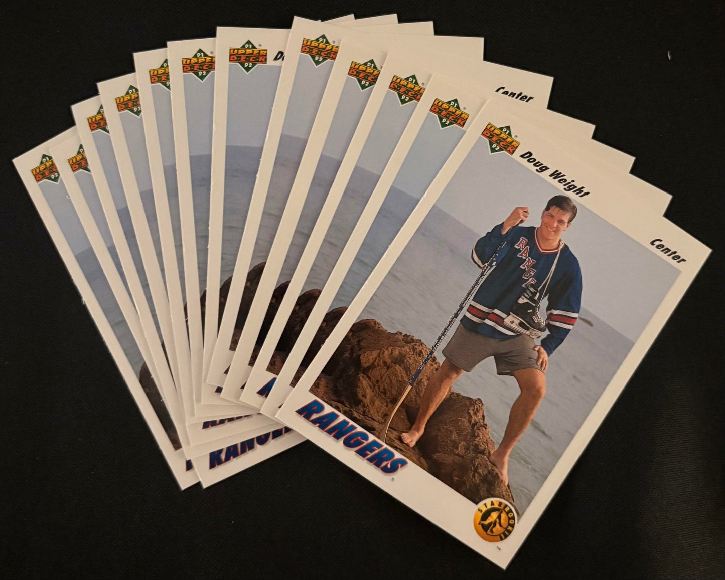 1991-92 Upper Deck #444 Doug Weight SR RC Rookie - Hockey Lot of 12