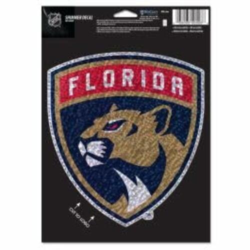 Wincraft Florida Panthers Shimmer Decal 5 by 7-Inch Hockey