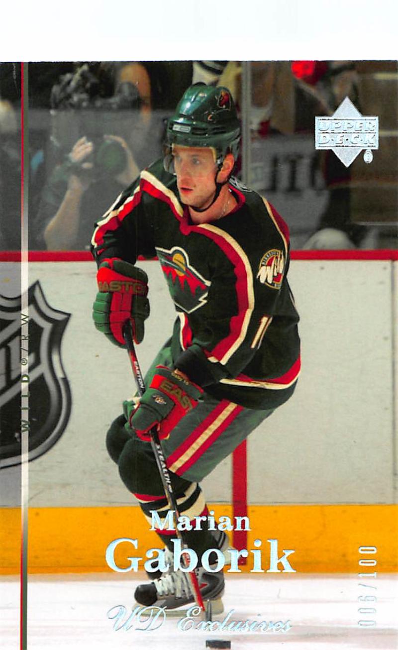 2007-08 Upper Deck Exclusives #40 Marian Gaborik MINT 02703 Image 1