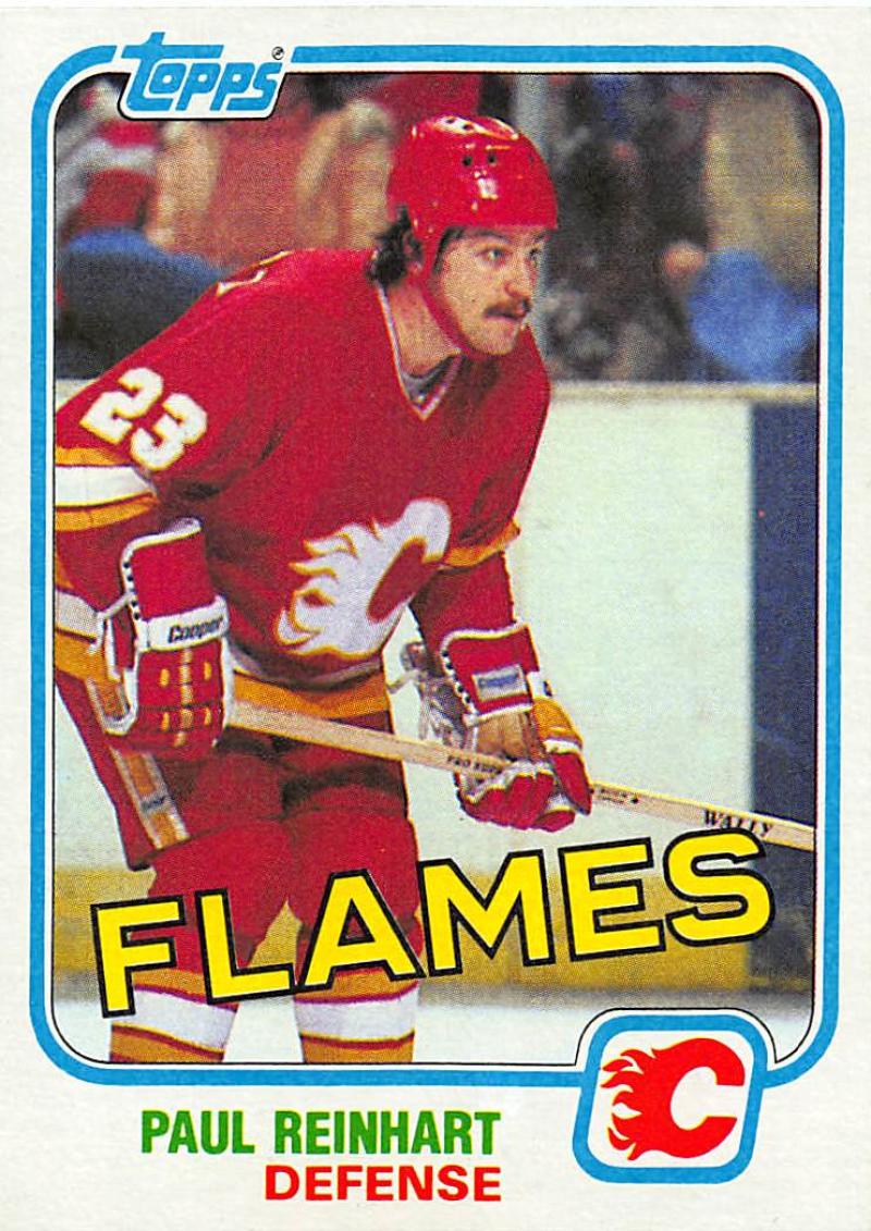 1981-82 Topps #28 Paul Reinhart NM-MT Hockey NHL Flames Image 1