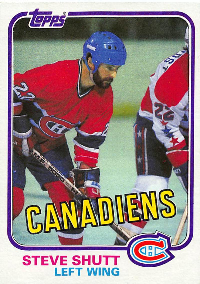 1981-82 Topps #34 Steve Shutt NM-MT Hockey NHL Canadiens Image 1