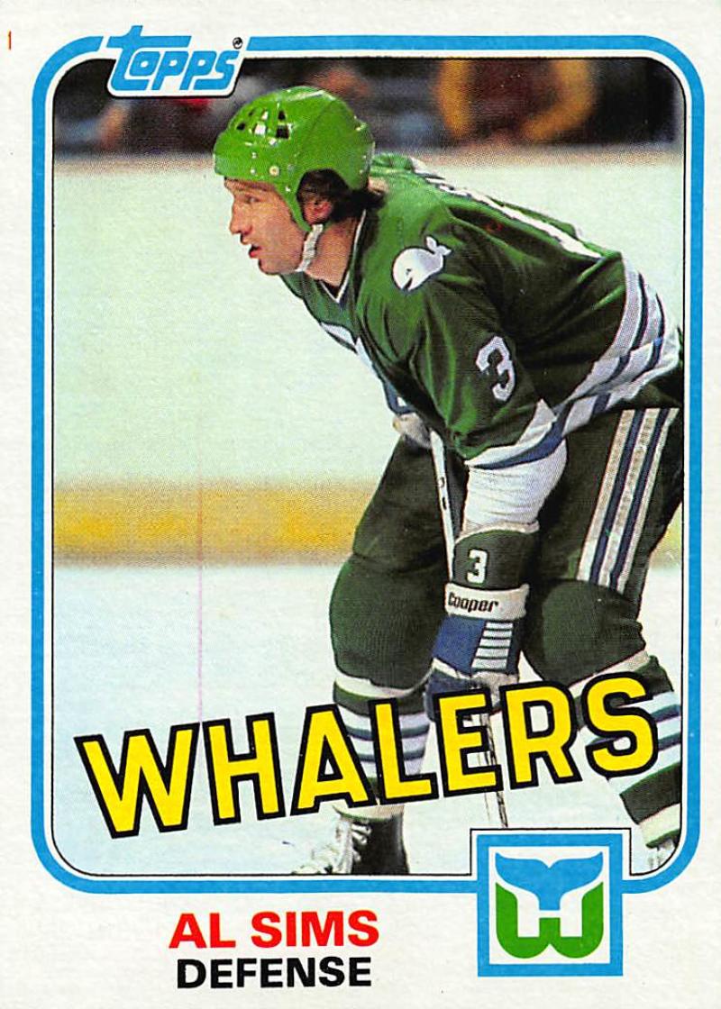 1981-82 Topps #E85 Al Sims NM-MT Hockey NHL Whalers Image 1