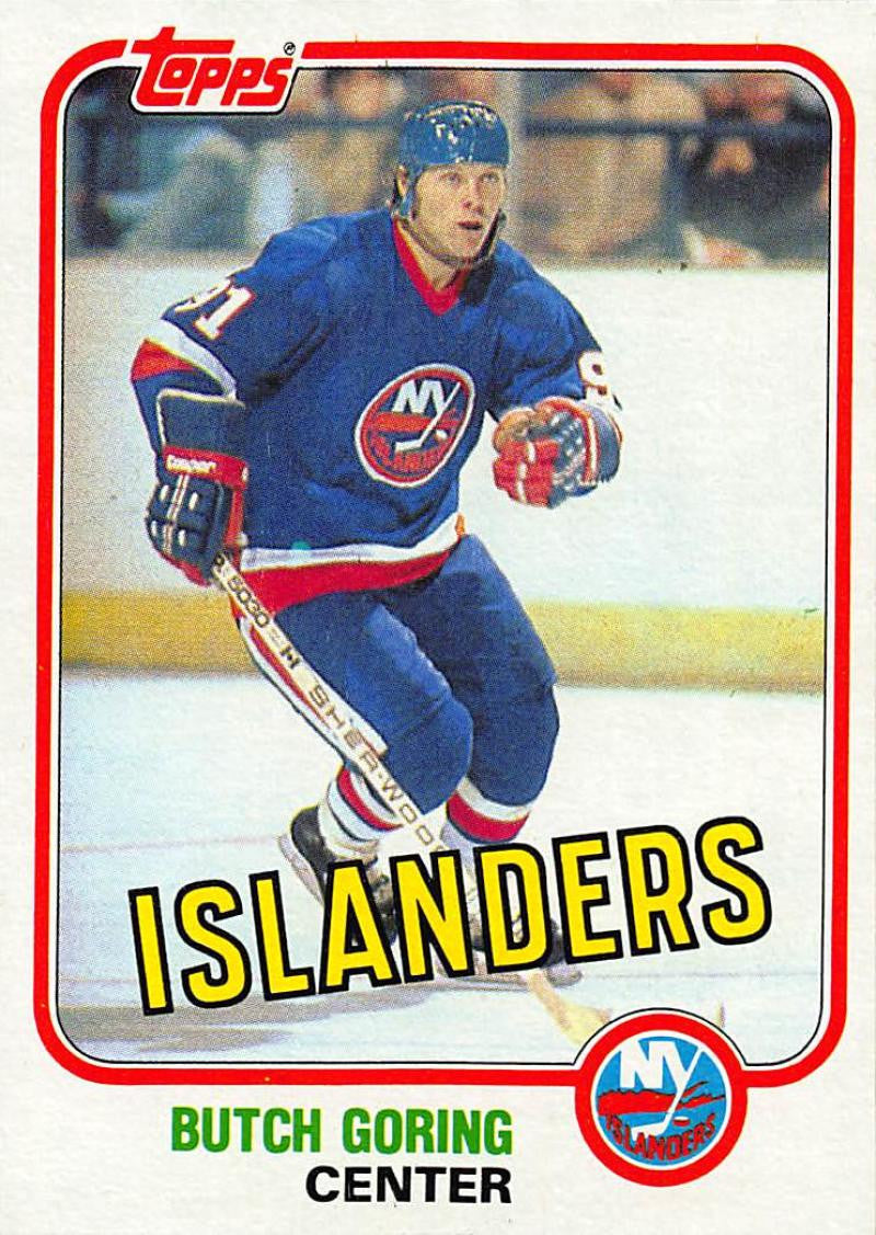 1981-82 Topps #E89 Butch Goring NM-MT Hockey NHL NY Islanders