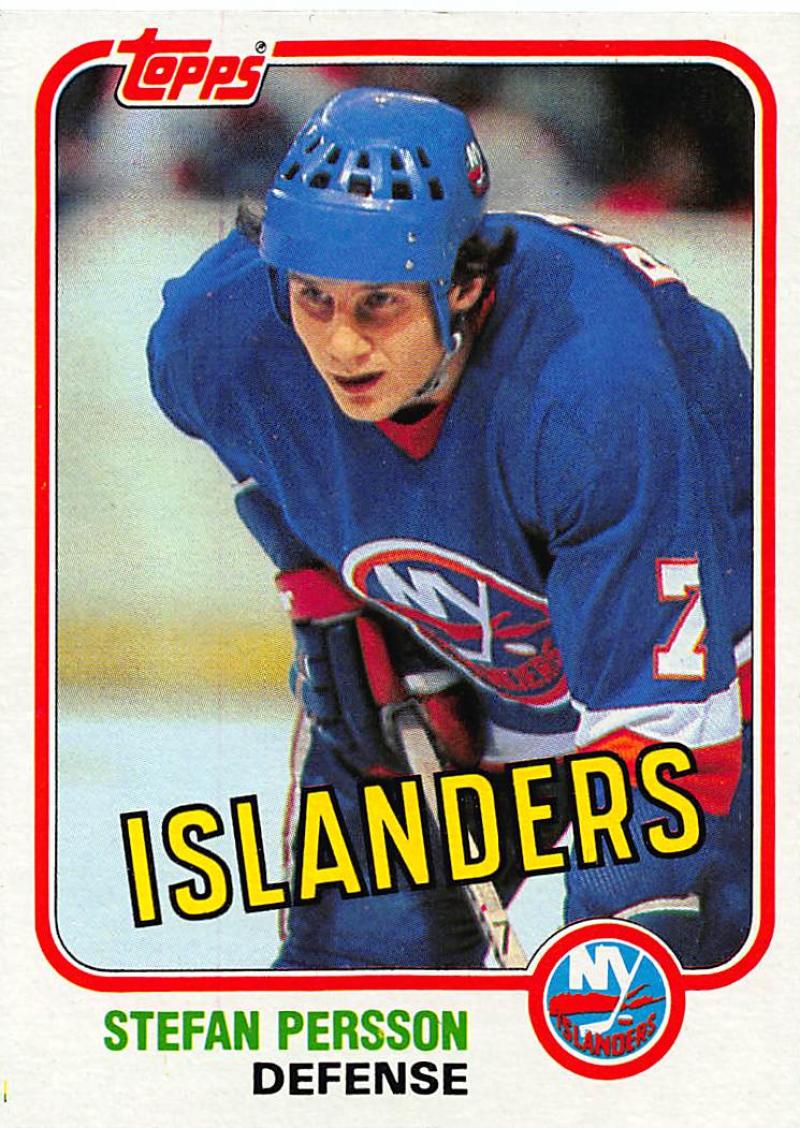 1981-82 Topps #E92 Stefan Persson NM-MT Hockey NHL NY Islanders Image 1