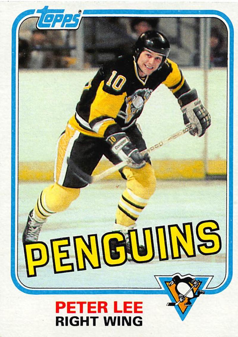 1981-82 Topps #E114 Peter Lee NM-MT Hockey NHL Penguins Image 1